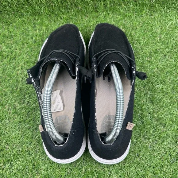 Hey Dude Wendy Basic Wide Womens Size 9 D Black Odyssey Casual Slip On Shoes - Picture 6 of 10